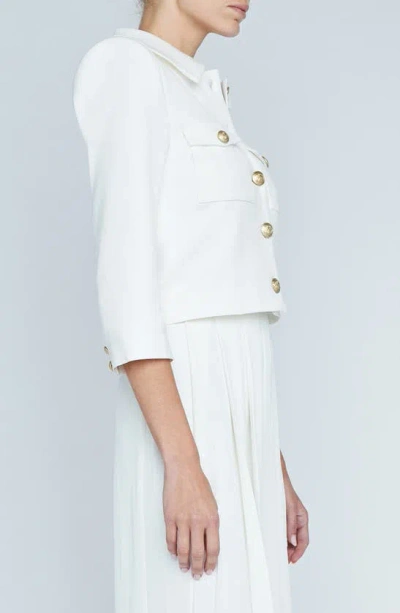 L'agence Kumi Button-fastening Jacket In White