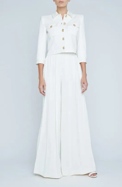 L'agence Kumi Button-fastening Jacket In White