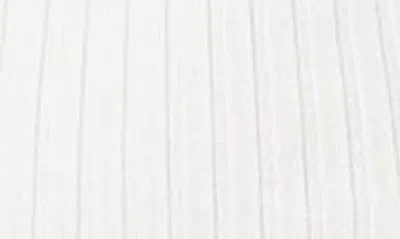 Edikted Lauren Foldover Off The Shoulder Rib Sweater In White