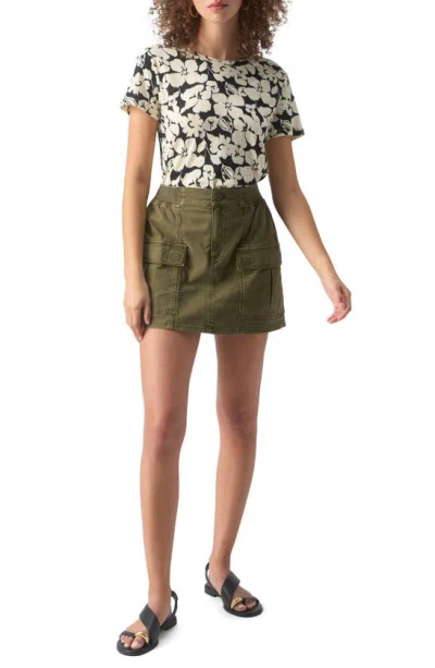 Sanctuary The Perfect Geo Print Cotton Blend Knit Top In Echo Bloom