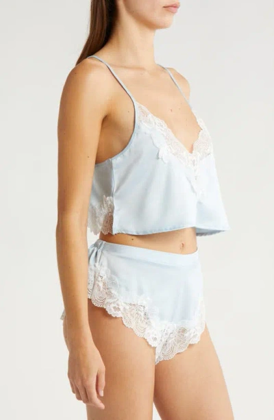 Bluebella Isabella Luxury Satin Cami And Shorts Set Ice Water Blue In Ice Water Blue