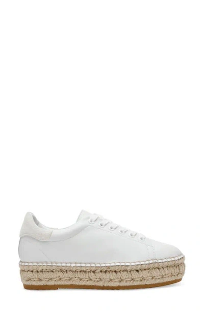 Shop Steve Madden Becky Platform Sneaker In White/ White