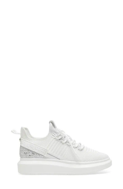 Shop Steve Madden Glorify Platform Knit Sneaker In White