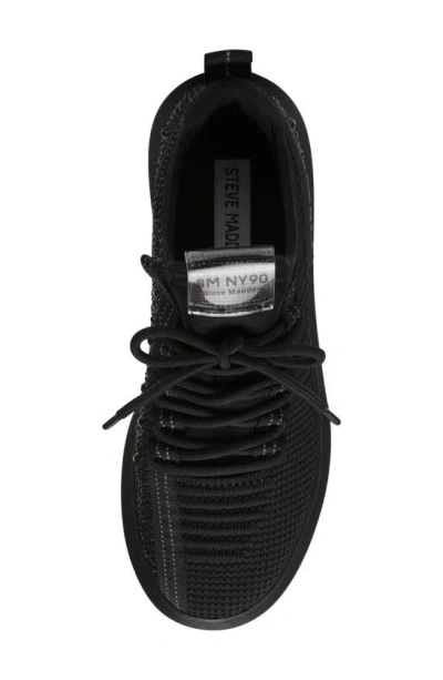 Shop Steve Madden Glorify Platform Knit Sneaker In Black