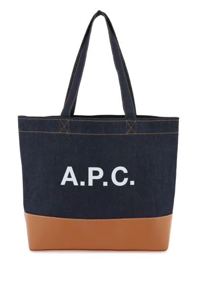 Shop Apc A.p.c. Axel E/w Tote Bag In Multicolor