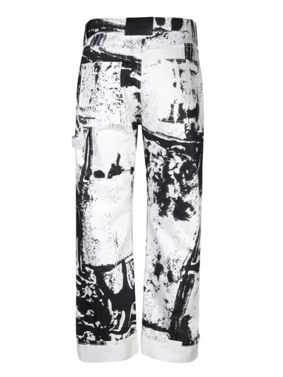 Alexander Mcqueen Skull-print Jeans In White
