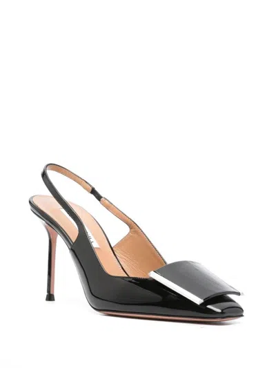 Shop Aquazzura Patent Leather Shibuya Pumps In Black