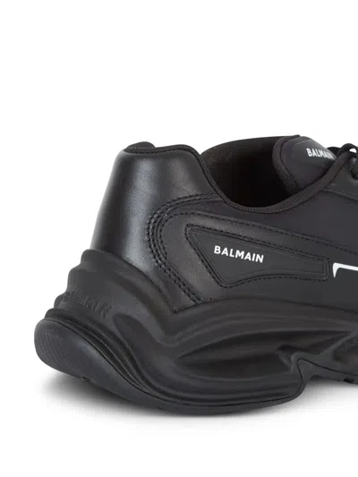 Shop Balmain B-dr4g0n Sneakers With Inserts In Black