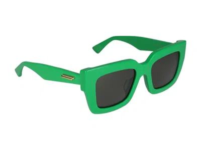 Shop Bottega Veneta Sunglasses In Green Green Green Green