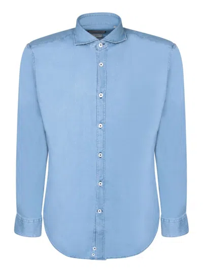 Shop Canali Shirts In Blue