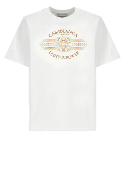 Shop Casablanca T-shirts And Polos In Unity Is Power