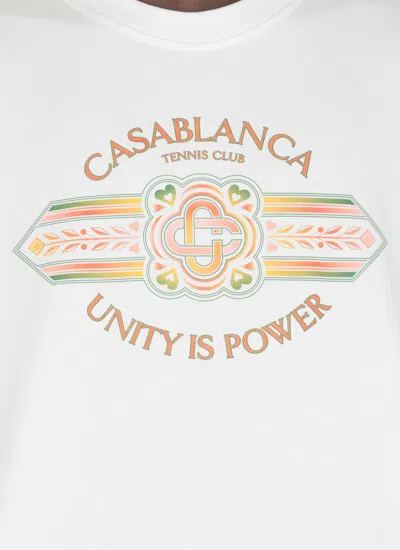 Shop Casablanca T-shirts And Polos In Unity Is Power