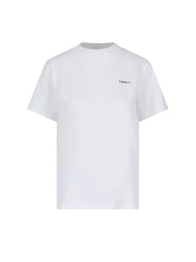 Shop Coperni Logo Cotton T-shirt In White
