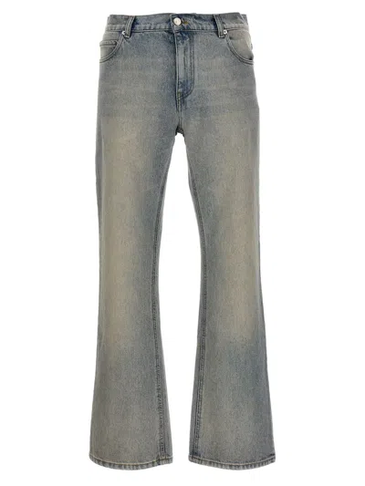 Shop Courrèges '70's Bootcut' Jeans In Blue