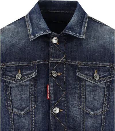 Shop Dsquared2 Jackets In Blue