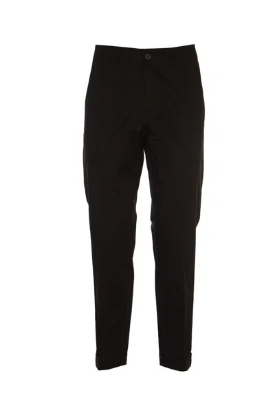 Shop Golden Goose Cotton Chino Trousers In Black