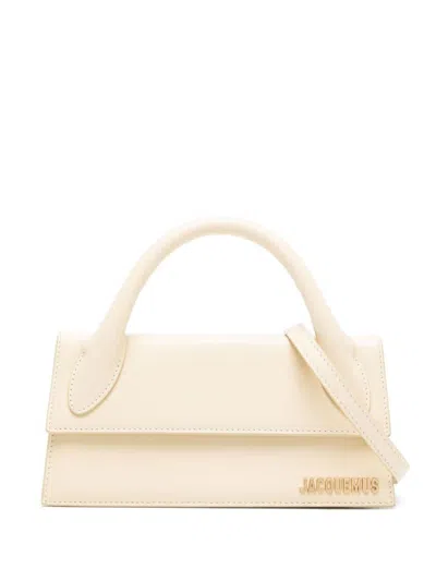 Shop Jacquemus Le Chiquito Long Handbag In Ivory