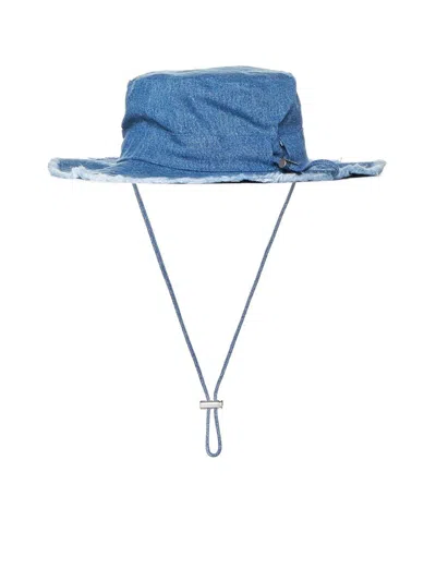 Shop Jacquemus Caps In Blue