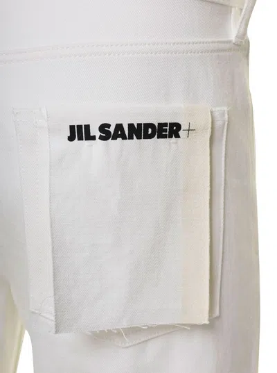 Shop Jil Sander Jeans In Porcelain