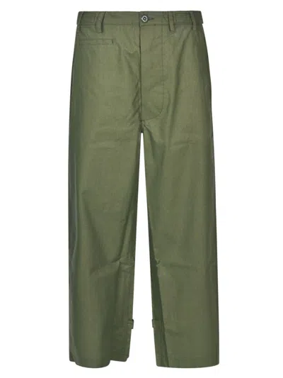 Shop Kenzo Trousers In Brown