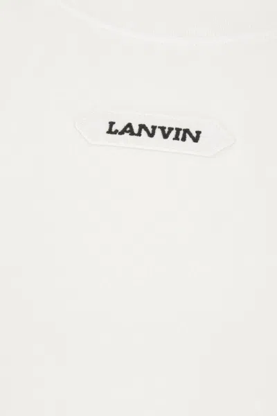 Shop Lanvin T-shirts And Polos In White