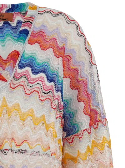 Shop Missoni Zigzag Pattern Short Cover-up In White
