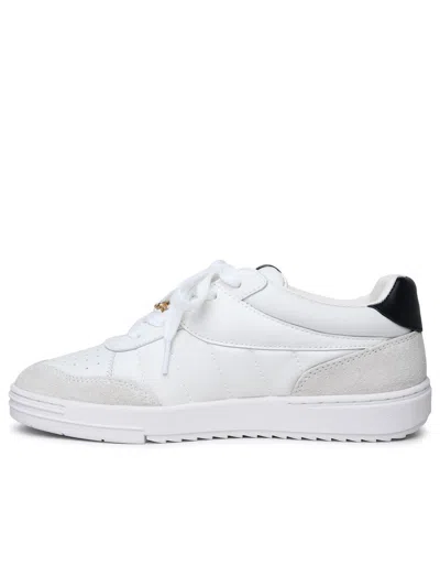 Shop Palm Angels Sneakers In White/black