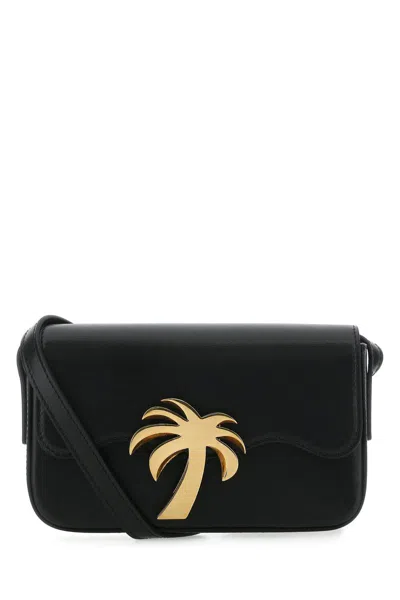 Shop Palm Angels Shoulder Bags In Blackgold