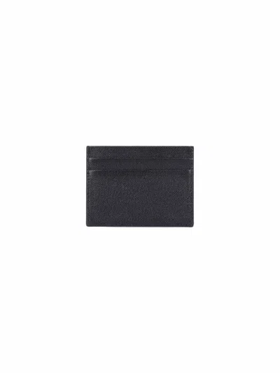 Shop Palm Angels Leather Credit Card Case In Black