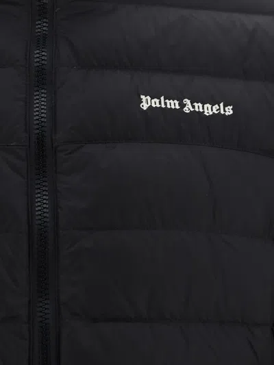 Shop Palm Angels Logo 100 Gr Down Jacket In Black