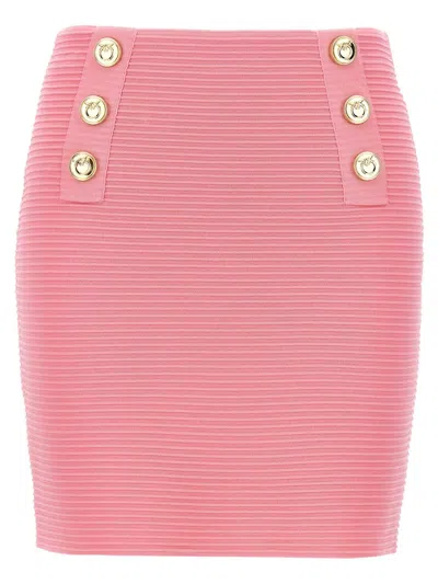 Shop Pinko Cipresso Mini Skirt With Love Birds Buttons
