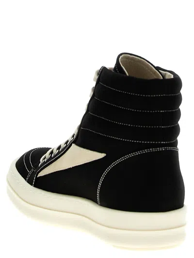 Shop Rick Owens Drkshdw Cotton Sneakers In Black