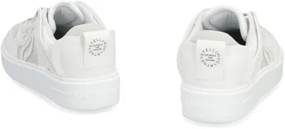 Shop Stella Mccartney Ice White Leather S Wave 1 Sneakers