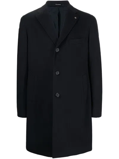 Shop Tagliatore Classic Coat Clothing In Blue