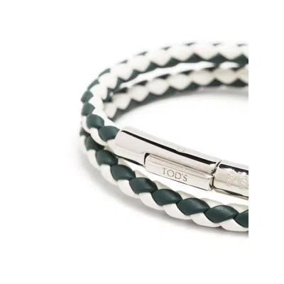 Shop Tod's Jewellery In White/green