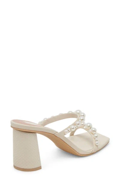 Dolce Vita Noel Womens Blco Man Made Heels In Ivory Pearls