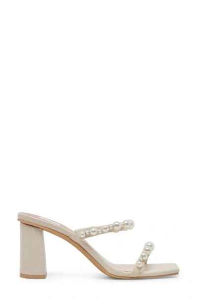 Dolce Vita Noel Womens Blco Man Made Heels In Ivory Pearls