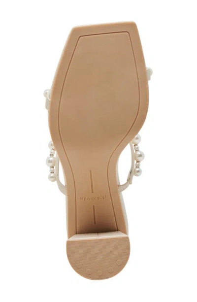 Dolce Vita Noel Womens Blco Man Made Heels In Ivory Pearls
