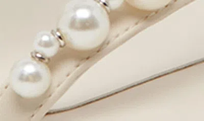 Dolce Vita Noel Womens Blco Man Made Heels In Ivory Pearls