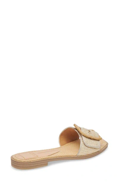 Shop Dolce Vita Iluma Slide Sandal In Gold Metallic Woven