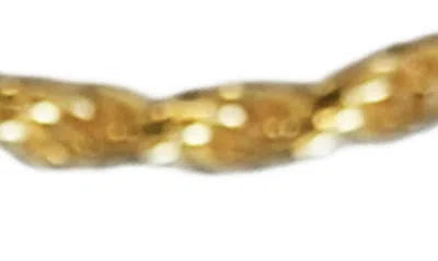 Shop Argento Vivo Sterling Silver Rope Chain Bracelet In Gold