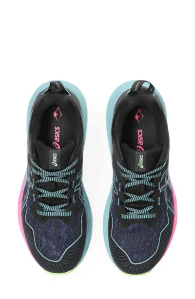 Shop Asics Gel-trabuco 11 Running Shoe In Black/ Gris Blue