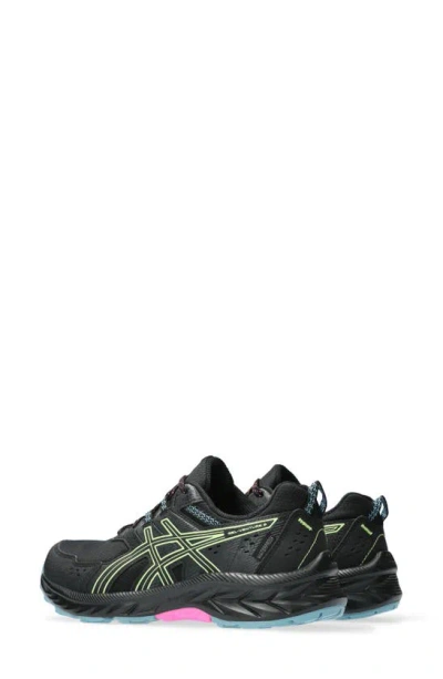 Shop Asics Gel-venture 9 Running Shoe In Black/ Lime Green