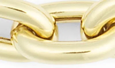 Shop Meshmerise Pavé Diamond Clasp Oval Chain Bracelet In Gold
