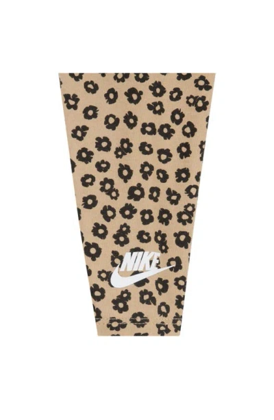 Nike Floral Bodysuit & Leggings Set In Hemp