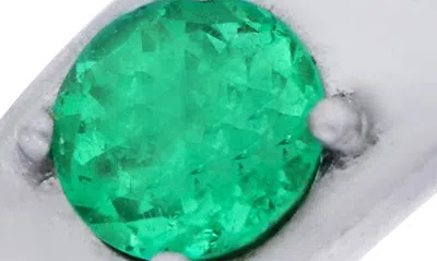 Shop Bony Levy El Mar Emerald & Diamond Statement Ring In 18k White Gold
