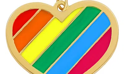 Bony Levy 14k Gold Rainbow Heart Bracelet In 14k Yellow Gold