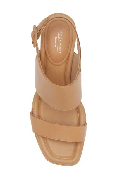 Shop Rockport Aurielia Slingback Sandal In Sand Leather