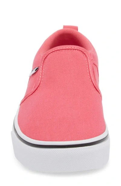Shop Vans Kids' Asher Slip-on Sneaker In Canvas Honeysuckle