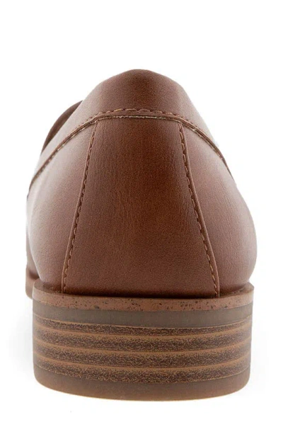 Aerosoles Everest Loafer In Dark Tan Faux Leather